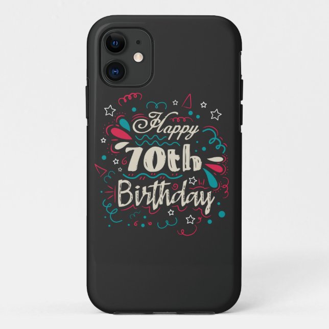 Coques Case-Mate iPhone 70e anniversaire décoratif (Dos)