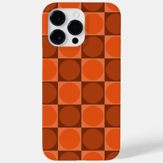 Coque Case-Mate iPhone 70s Checks and Circles Flame Orange