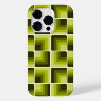 Coque Case-Mate iPhone 70s Rainbow Squares Monochrome Green