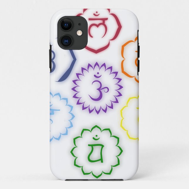 Coques Case-Mate iPhone 7 chakras principaux en cercle (Dos)