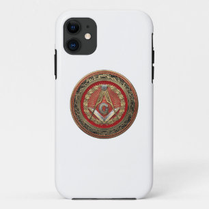 Case-Mate iPhone Case [800] Master Mason - Carré Or & Compass
