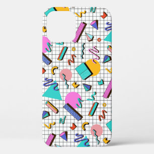 Case-Mate iPhone Case 80s À damiers lumineux : Vintage Géométrique.