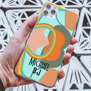 Case-Mate iPhone Case 80s esthétique rétro Abstrait Nom monogramme perso