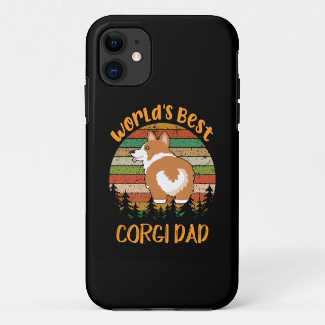 Coques Case-Mate iPhone 8 Meilleur Corgi Papa du monde (Dos)