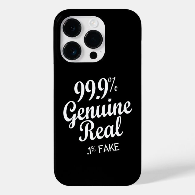 Coques Case-Mate iPhone 99,9% Véritable Réel .1% Faux (Verso)