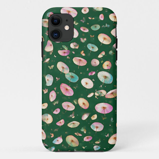 Coques Case-Mate iPhone A 1000 Parasols Forest Green  (Dos)
