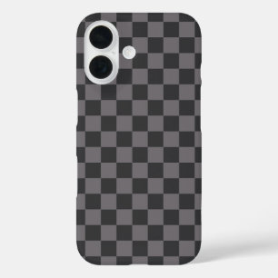 Coque Pour iPhone 16 À damiers de contrôle du tableau de bord Motif noi