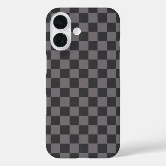 Coque Pour iPhone 16 À damiers de contrôle du tableau de bord Motif noi
