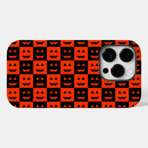 Coque Case-Mate iPhone à damiers faces Citrouilles