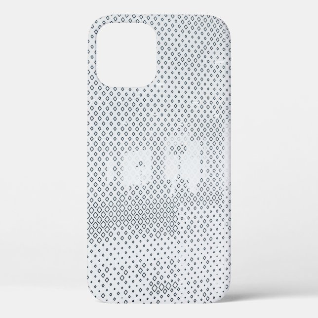 Coques Case-Mate iPhone À damiers gris et blanc (Verso)