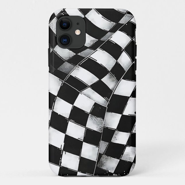 Coques Case-Mate iPhone À damiers Motif détendu (Dos)