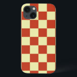 Etui iPhone Case-Mate À damiers rouge et crème<br><div class="desc">Un rouge cerisier et crème vif à damiers motif,  géométrique et simple,  mais les couleurs lui donnent une sensation de fantaisie et d'imaginaire vintage.</div>