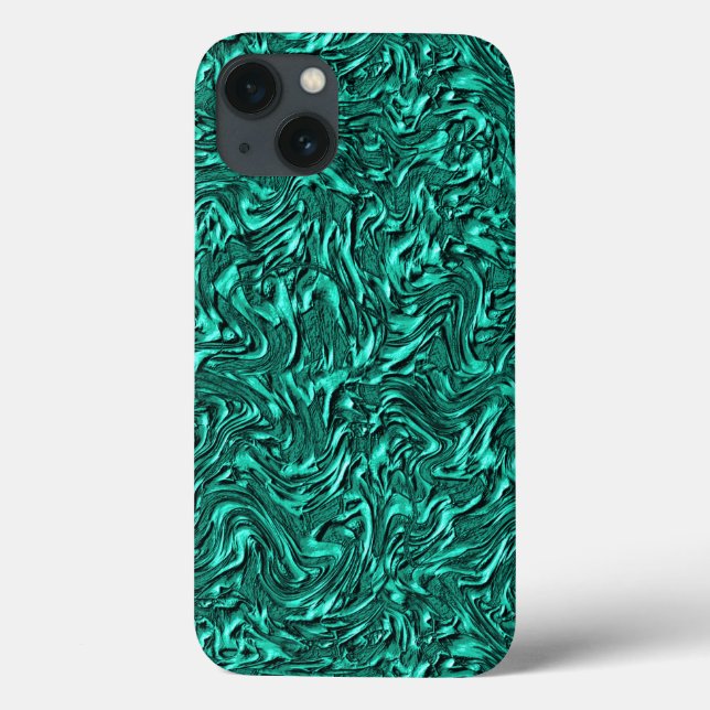 Coques Case-Mate iPhone A l'air de jade vert texturé de mur (Verso)