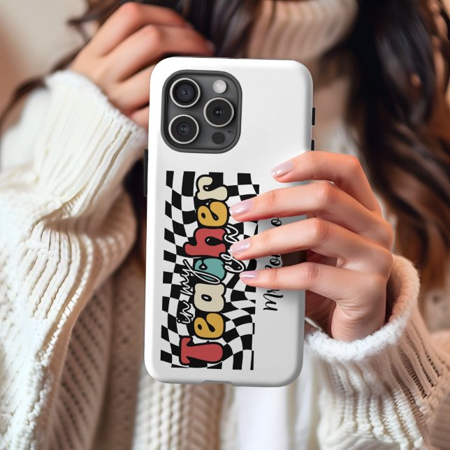Coques Case-Mate iPhone À l'ère de mon professeur rétro enseignant  (Créateur téléchargé)