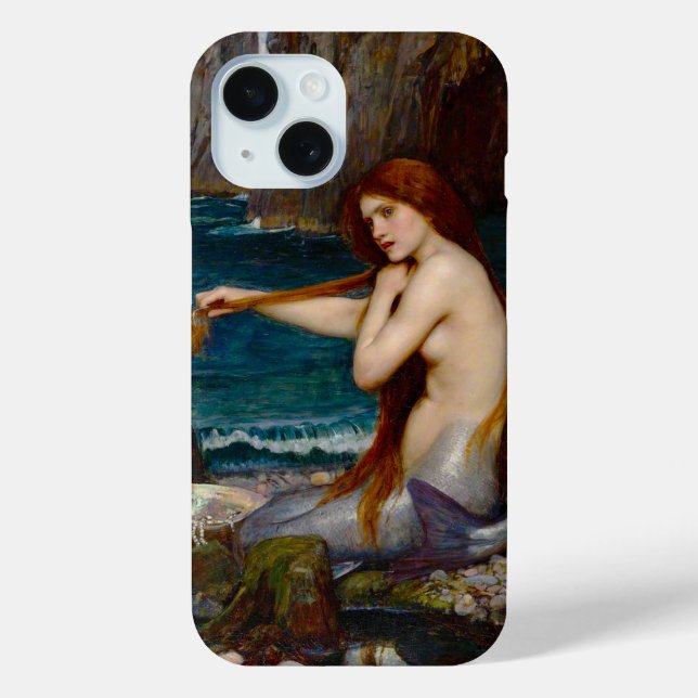 Coques Case-Mate iPhone A Mermaid, c. 1900 by John Waterhouse (Verso)