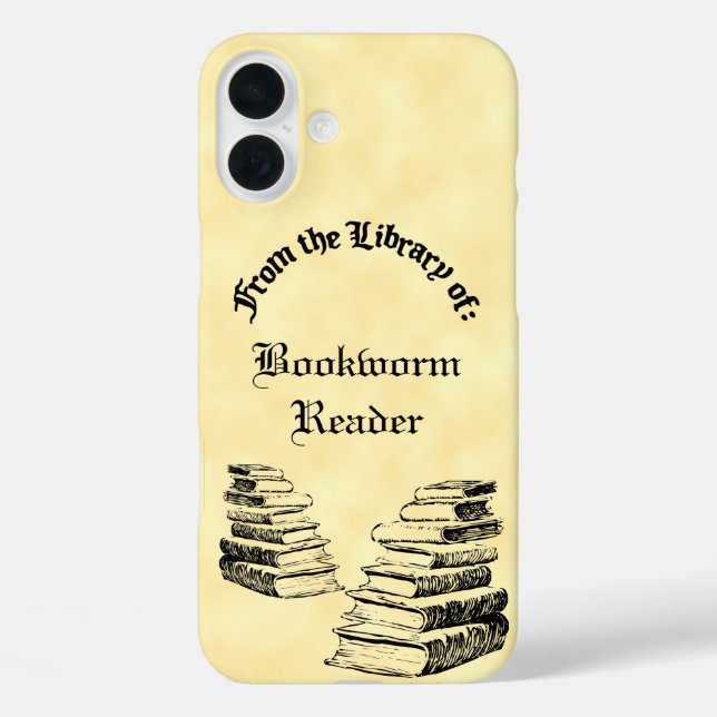 Coques Case-Mate iPhone À partir de la bibliothèque de livres anciens Vint (Verso)