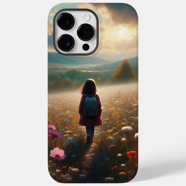 Coques Case-Mate iPhone À travers les fleurs - Chemin Aventuré (Verso)