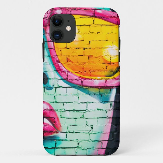 Coques Case-Mate iPhone à visage bleu plein coeur (Dos)