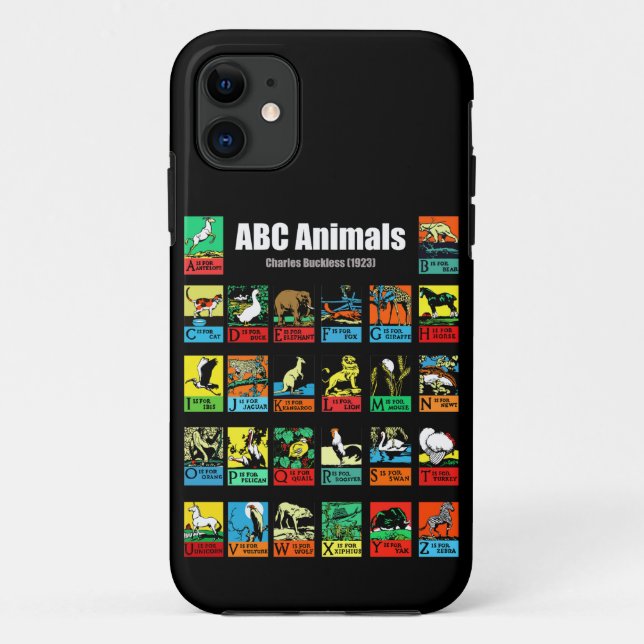 Coques Case-Mate iPhone ABC Animals, Charles Buckles (1923) (Dos)