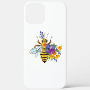 Case-Mate iPhone Case Abeille à fleurs avec plantes sauvages