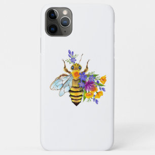 Case-Mate iPhone Case Abeille à fleurs avec plantes sauvages