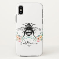 Abeille De Miel Et Floral Nom Personnalisé
