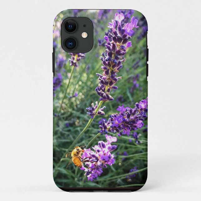 Coques Case-Mate iPhone Abeille et lavande (Dos)