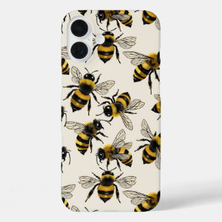 Coque Pour iPhone 16 Plus Abeilles