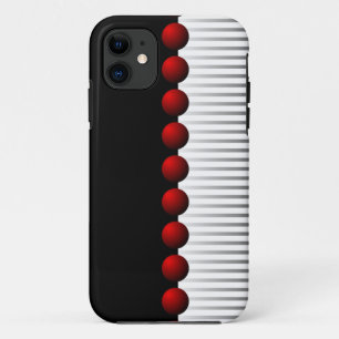 Coques Pour iPhone Abrégé sur noir rouge blanc et gris