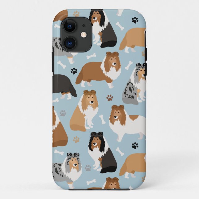Coques Case-Mate iPhone Abri des os et des pattes de chien (Dos)