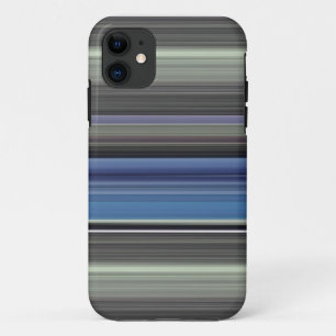 Coque iPhone 11 Abstract #1: Blue and grey