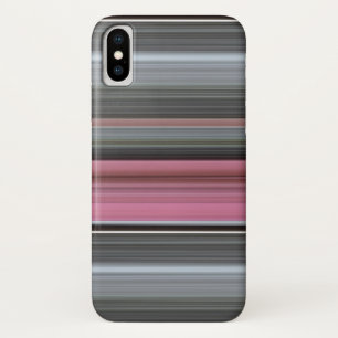 Coque iPhone X Abstract #1: Rose et grey