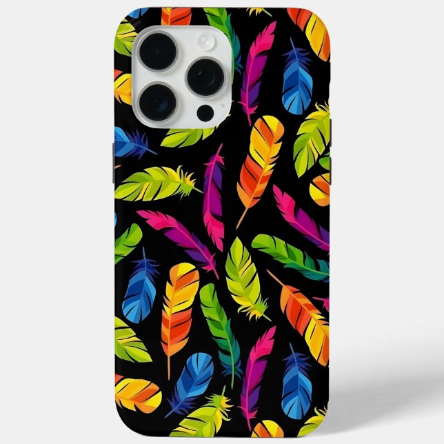 Coques Case-Mate iPhone Abstract colorful feather explosion (Verso)