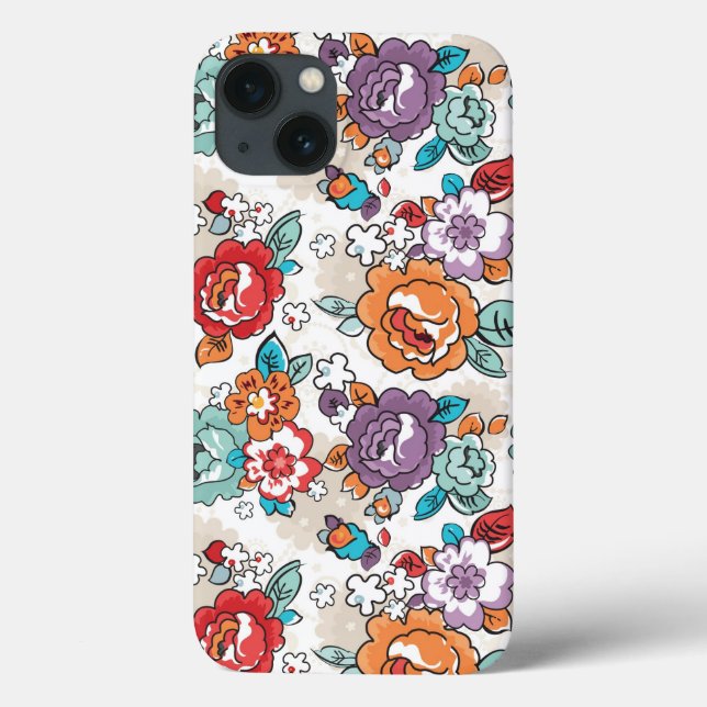 Coques Case-Mate iPhone Abstract Elegance floral pattern 5 (Verso)