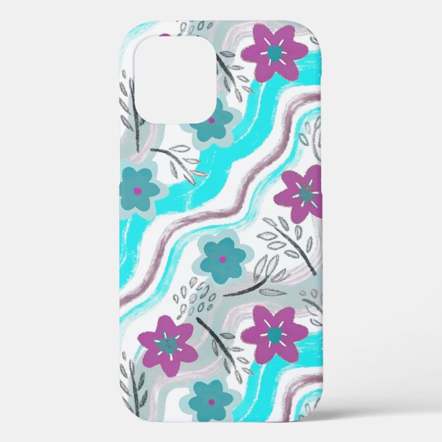 Coques Case-Mate iPhone Abstract Floral Retro Swirls (Verso)