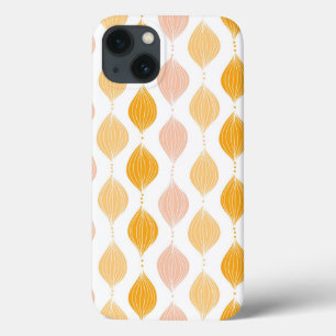 Etui iPhone 13 Abstract golden ogee pattern
