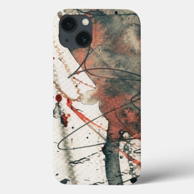 Coques Case-Mate iPhone Abstract grunge background, ink texture. 5 (Verso)