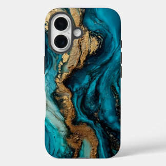 Coque Pour iPhone 16 Abstract marine 