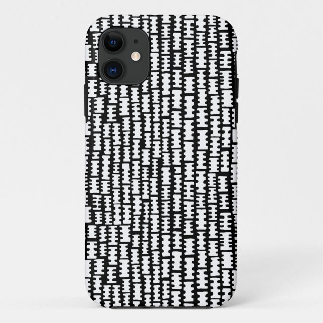 Coques Case-Mate iPhone Abstrait 020712 - Blanc et noir (Dos)