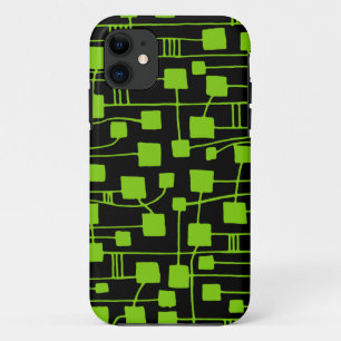 Coque Case-Mate iPhone Abstrait 111211 - Martian Green sur Noir