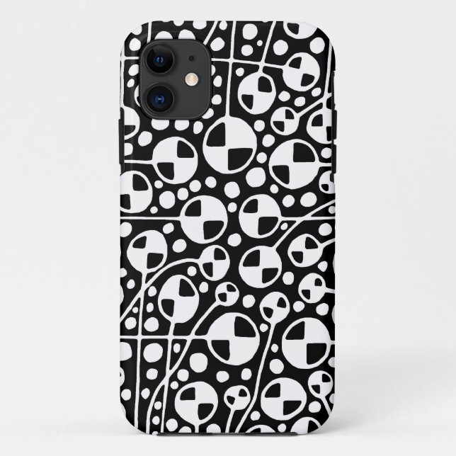 Coques Case-Mate iPhone Abstrait 130112 v5 blanc sur noir (Dos)