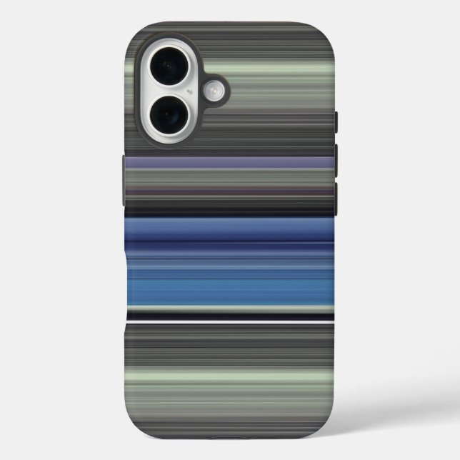 Coques Case-Mate iPhone Abstrait #1 : Bleu et gris (Verso)