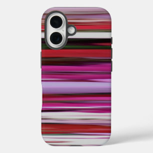 Coque Pour iPhone 16 Abstrait #2 : Flou rouge