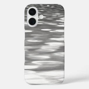 Coque Pour iPhone 16 Abstrait #3 : Reflet gris argent
