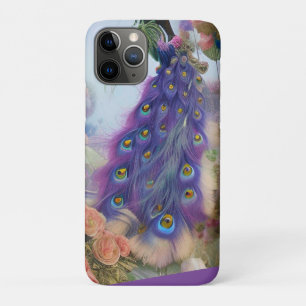 Case-Mate iPhone Case Abstrait AI Art Purple Peacock plumes queue