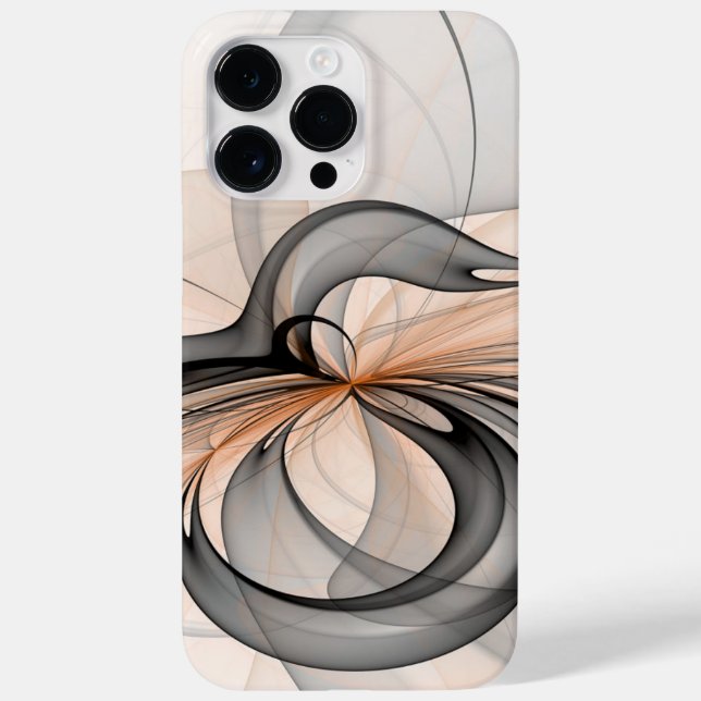 Coques Case-Mate iPhone Abstrait Anthracite Grey Sienna Art moderne fracta (Verso)
