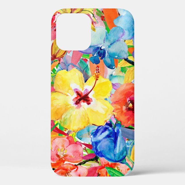Coques Case-Mate iPhone Abstrait aquarelle peint à la main arrière - plan  (Verso)