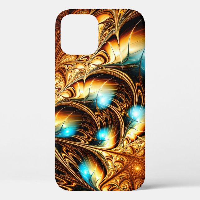 Coques Case-Mate iPhone Abstrait arrière - plan de lumière dorée artistiqu (Verso)
