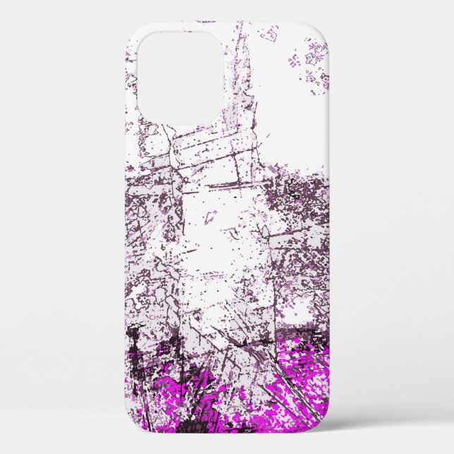 Coques Case-Mate iPhone Abstrait arrière - plan de peinture moderne. Illus (Verso)