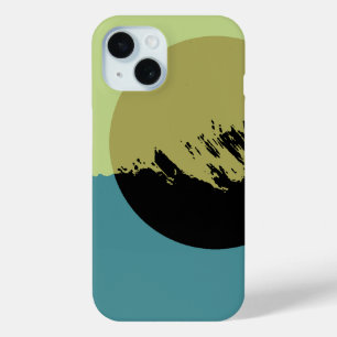 Coque Case-Mate iPhone Abstrait Art moderne Cercle foncé